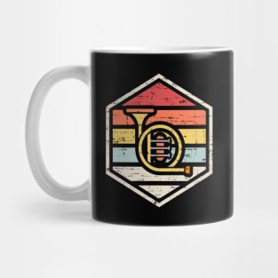 Retro Badge French Horn Mug